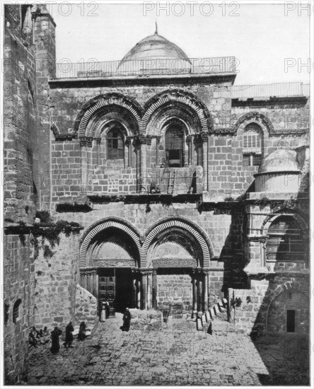 The Church of the Holy Sepulchre, Jerusalem, late 19th century. Artist: John L Stoddard