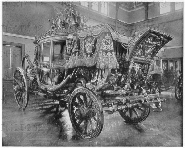 Napoleon's carriage, Versailles, (late 19th century).Artist: John L Stoddard