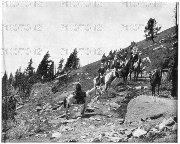 Windy Point, Pike's Peak, Colorado, late 19th century.Artist: John L Stoddard