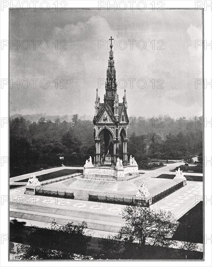 The Albert Memorial, London, 1901. Creator: Pawson & Brailsford.