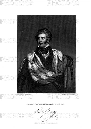 Thomas Philip Robinson, 2nd Earl de Grey, (1781-1859), 1844.Artist: H Robinson