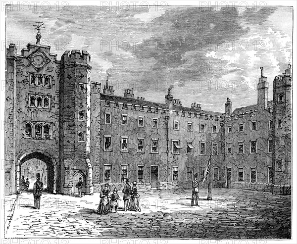 Courtyard of St James's Palace, 1900. Creator: Unknown.