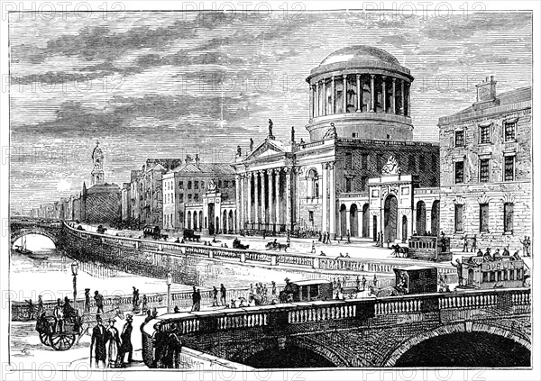 The Four Courts, Dublin, Ireland, 1900. Artist: Unknown