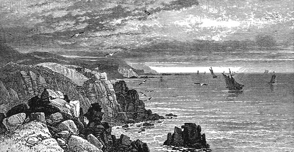 On the Cornish Coast, 1900. Artist: Unknown