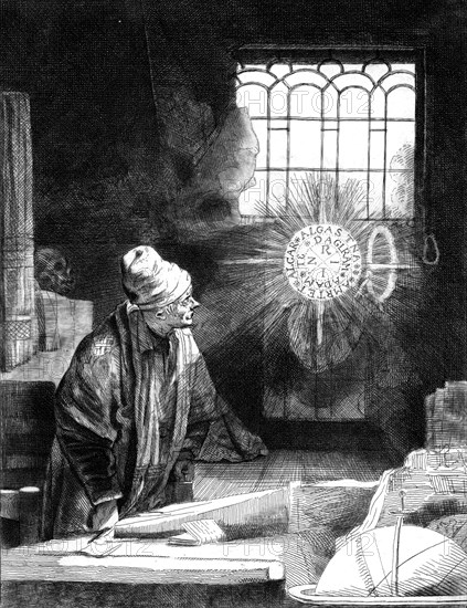 Dr Faustus in his Study. Artist: Unknown