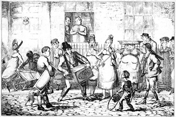 'Les Savoyards', 1818.Artist: George Cruikshank