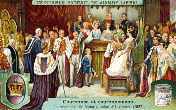 The Crowning of Victoria, Queen of England in 1837, (c1900). Artist: Unknown