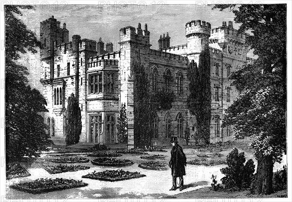 The Garden, Hawarden Castle, Flintshire, Wales, 19th century. Artist: Unknown