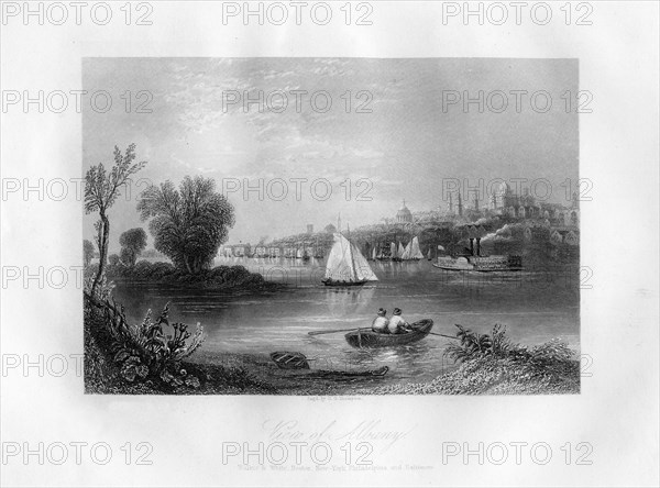 'View of Albany', New York State, 1855.Artist: DG Thompson