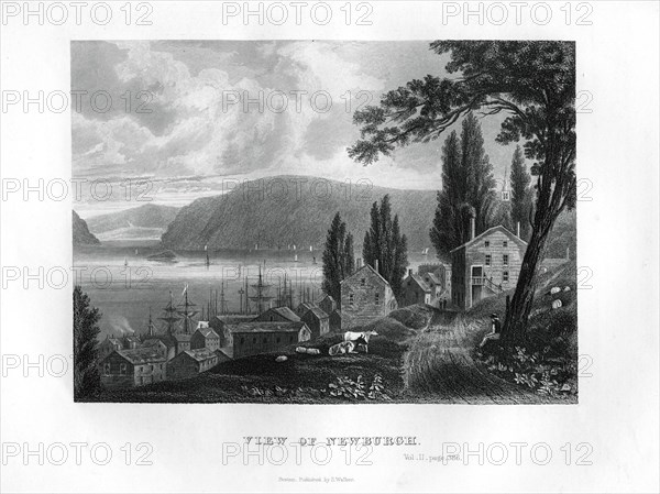 'View of Newburgh', New York State, 1855. Artist: Unknown