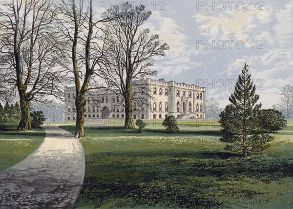 Kimbolton Castle, Cambridgeshire, late 19th century.Artist: A F Hydon