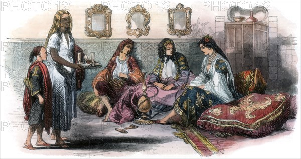 Algerian women, 1857. Artist: Unknown