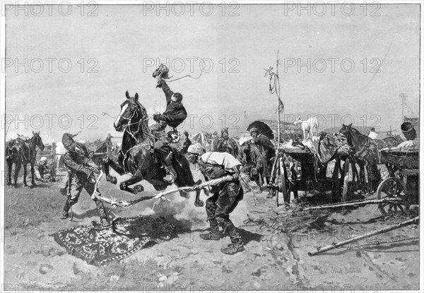A Russian horse fair, 1894. Artist: Unknown