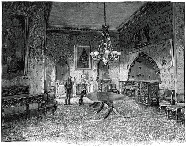 The Dining Room, Kilkenny House, Ireland, c19th century. Artist: Unknown