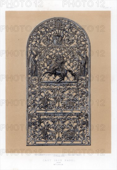'Cast Iron Panel from Mulheim', Germany, 19th century. Artist: John Burley Waring
