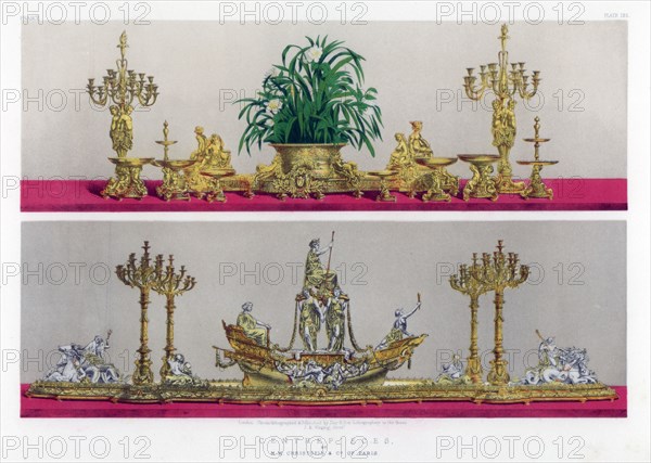 'Centrepieces', 19th century.Artist: John Burley Waring