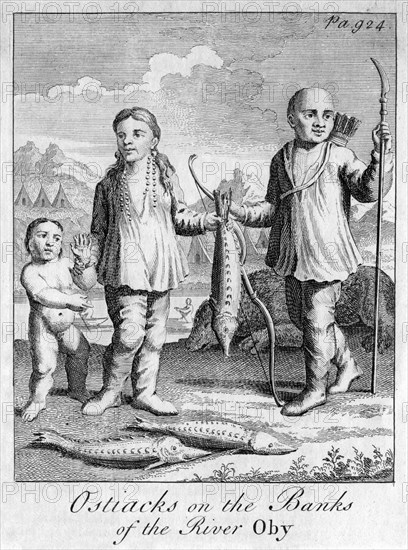 'Ostiacks on the Banks of the River Oby', c 1700. Artist: Unknown