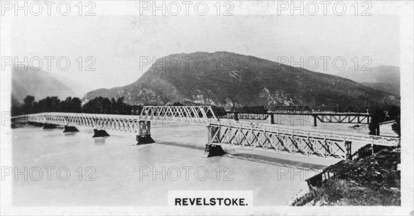 Bridge over the Columbia River, Revelstoke, British Columbia, Canada, c1920s. Artist: Unknown