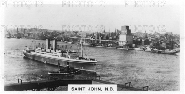 Saint John Harbour, New Brunswick, Canada, c1920s. Artist: Unknown