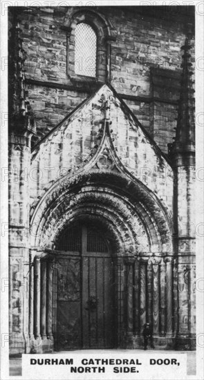 Durham Cathedral door, north side, c1920s. Artist: Unknown