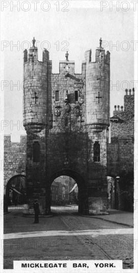 Micklegate Bar, York, c1920s. Artist: Unknown