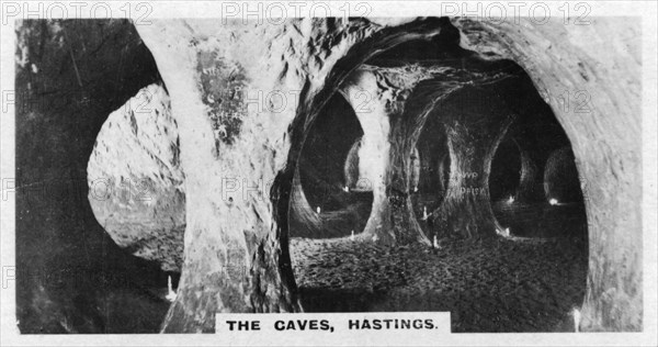 'The Caves, Hastings', Sussex, c1920s. Artist: Unknown