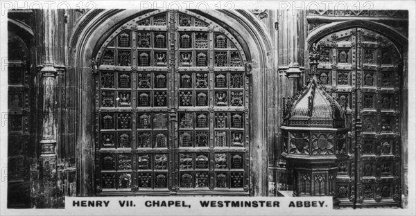 Henry VII Chapel, Westminster Abbey, London, c1920s. Artist: Unknown