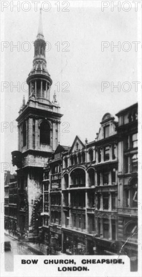 Bow Church, Cheapside, London, c1920s. Artist: Unknown