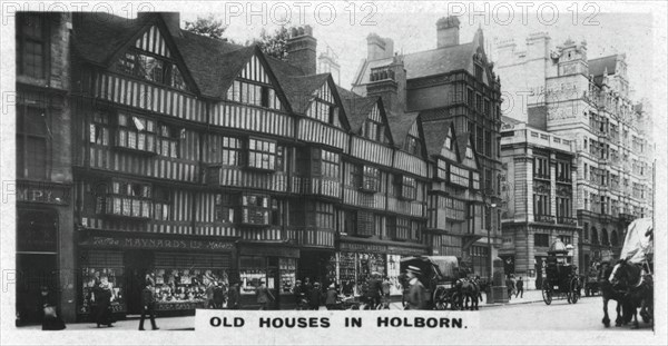 'Old Houses in Holborn', London, c1920s. Artist: Unknown