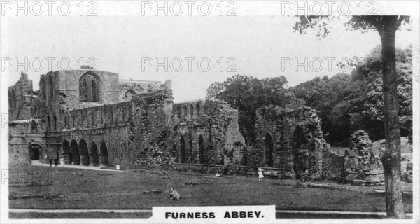 Furness Abbey, Cumbria, c1920s. Artist: Unknown
