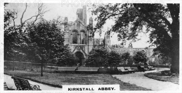 Kirkstall Abbey, Leeds, Yorkshire, c1920s. Artist: Unknown
