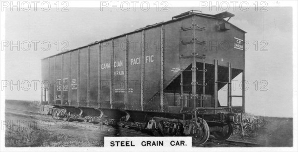 Steel grain car, Canada, c1920s. Artist: Unknown