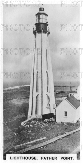 Lighthouse, Father Point, Quebec, Canada, c1920s. Artist: Unknown