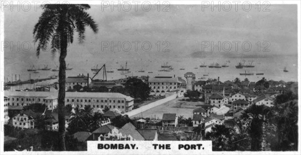 The port, Bombay, India, c1925. Artist: Unknown