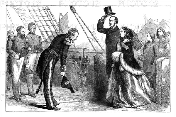 Visit of the Queen and Prince Albert to the 'Resolute', 1856, (c1888). Artist: Unknown