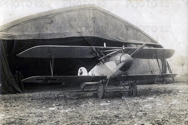 German Albatros DV, Souilly, France, 2 January 1918. Artist: Unknown