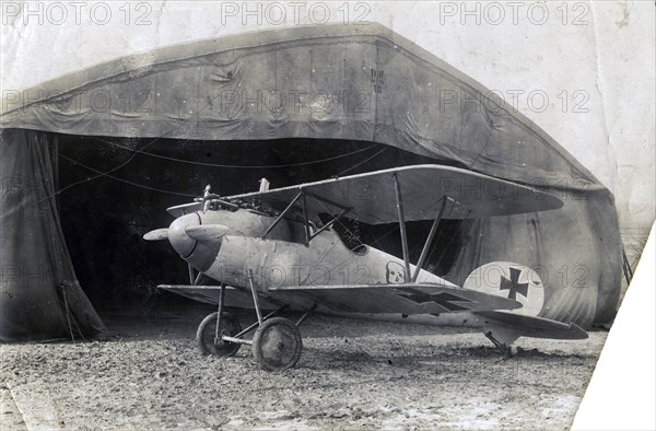 German Albatros DV, Souilly, France, 2 January 1918. Artist: Unknown