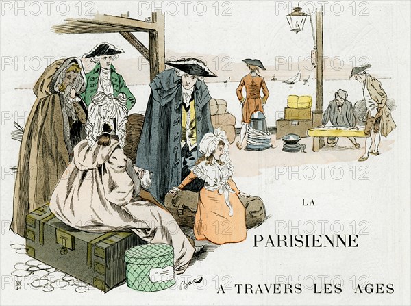 'The Parisian Woman Through the Ages, 18th century', c1880-1950.Artist: Ferdinand Sigismund Bac