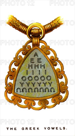 The Greek Vowels, 1923. Artist: Unknown