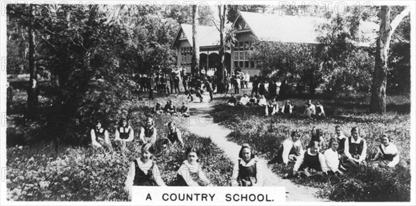 A country school, Australia, 1928. Artist: Unknown