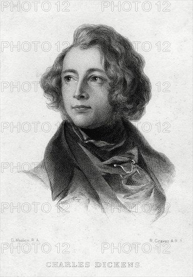 Charles Dickens, English author, c1870s. Artist: Robert Graves