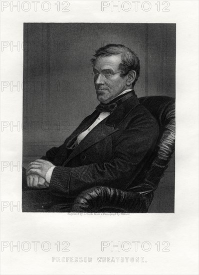 Charles Wheatstone (1802-1875), British physicist, 19th century.Artist: C Cook