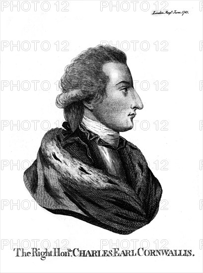 Charles Cornwallis (1738-1805), 1st Marquess Cornwallis, 1781. Artist: Unknown