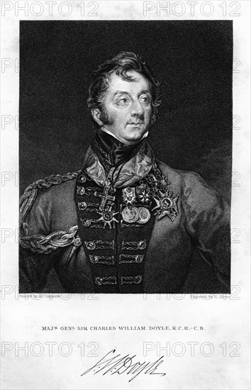 Sir Charles Hastings Doyle (1804-1883), British soldier, 1837.Artist: H Mayer