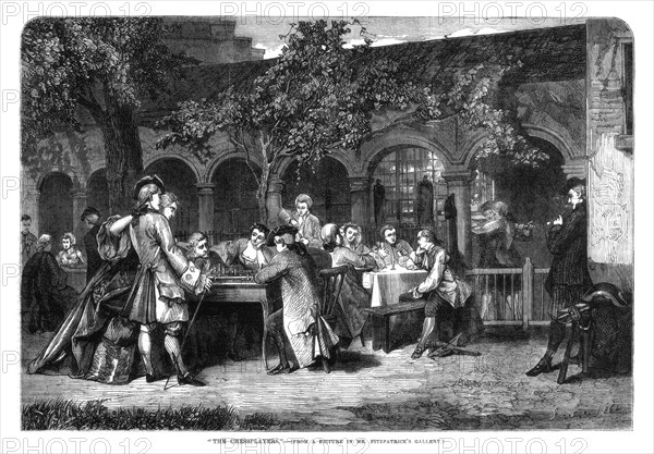 'The Chessplayers', 1864. Artist: Unknown