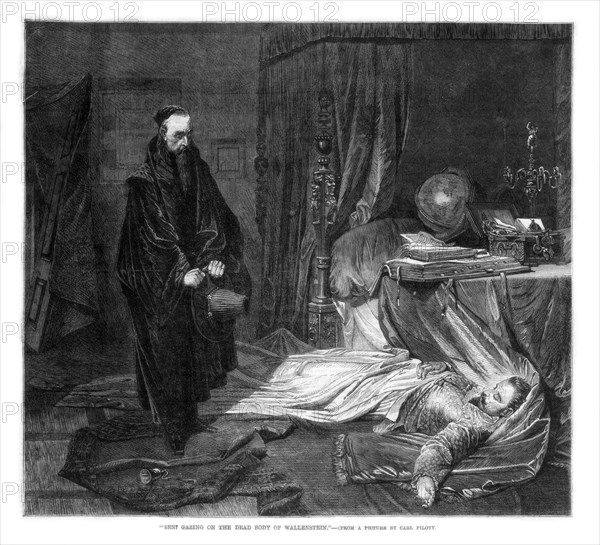 'Seni Gazing on the Body of Wallenstein', 1864. Artist: Unknown