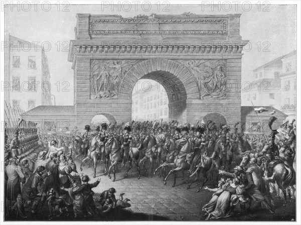 The Allies enter Paris, 31 March 1814 (1900). Artist: Unknown