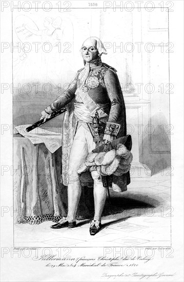 Francois Christophe Kellermann (1735-1820), Duke of Valmy and Marshal of France, 1839.Artist: Desjardins