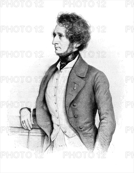 Hector Berlioz (1803-1869), French composer, 1900.Artist: Brinzhofer