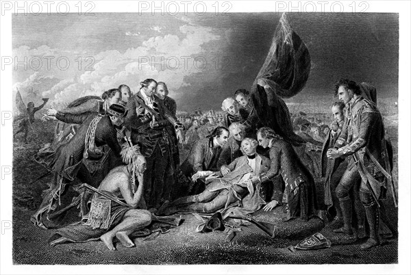 The Death of General Wolfe, 1759, (1860).Artist: S Smith